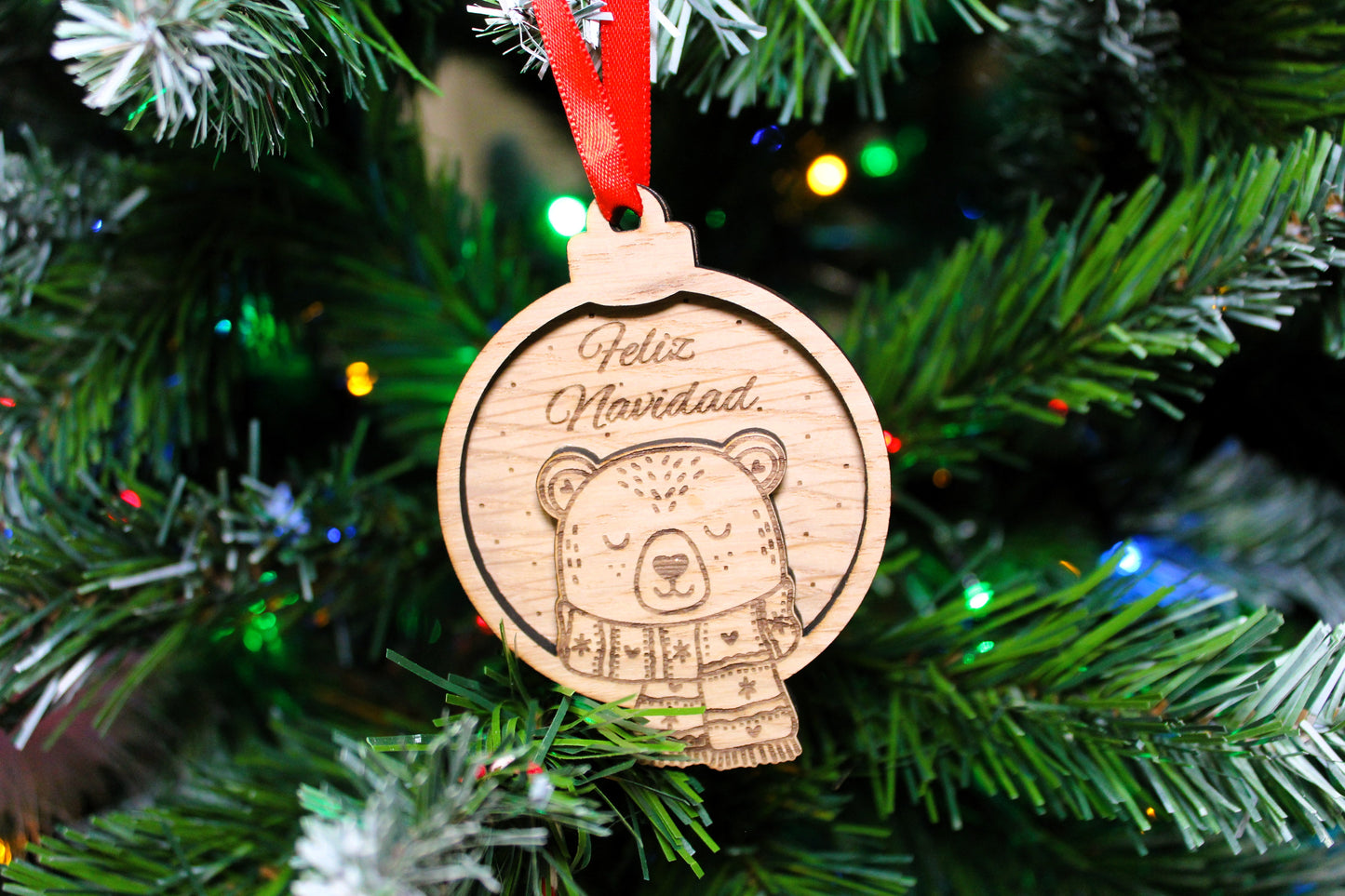 Adorno de Navidad redondo, bola de Navidad para el árbol, varios modelos