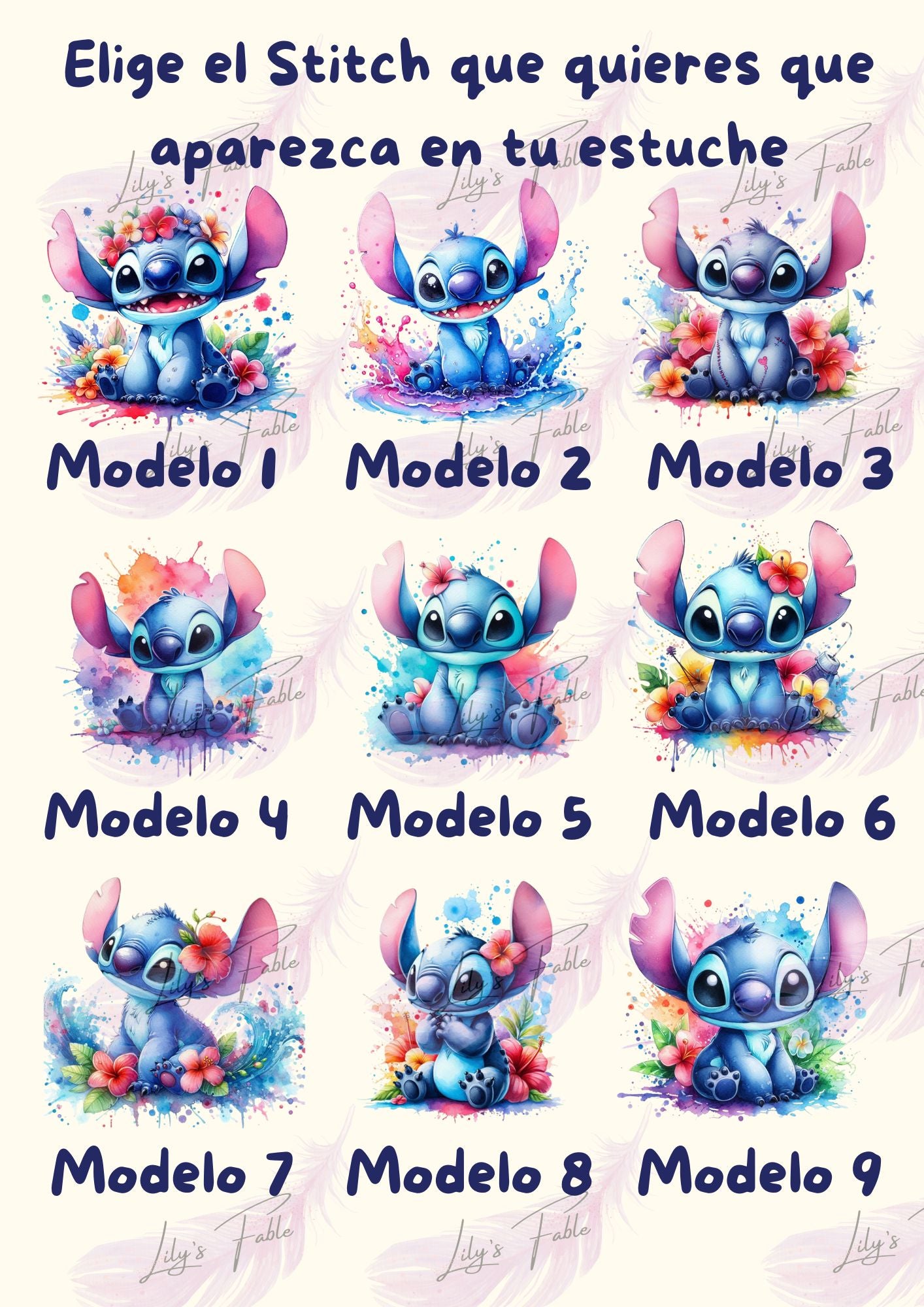 Estuche personalizado de Stitch