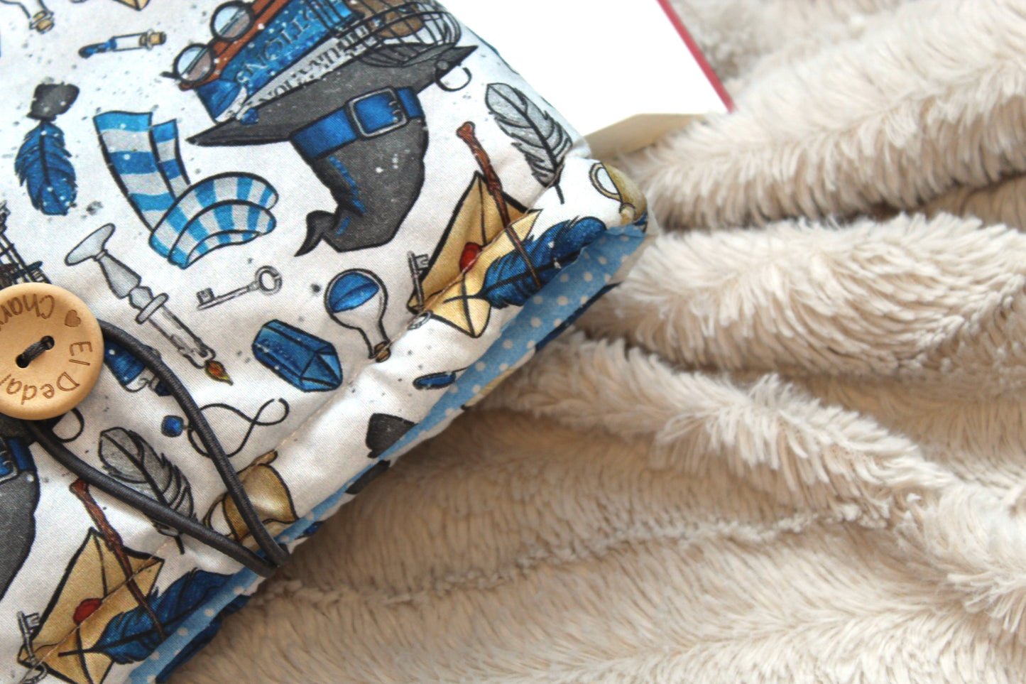 Funda literaria Harry Potter (blanca)