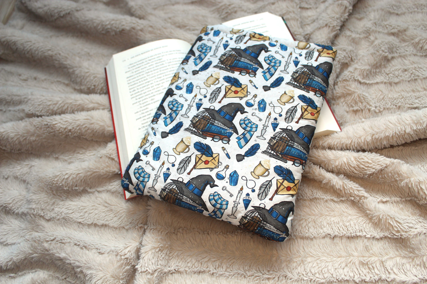Funda literaria Harry Potter (blanca)