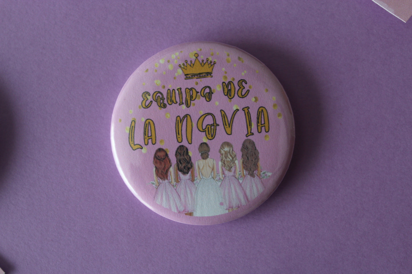 Chapas/pin para despedida de soltera y bodas