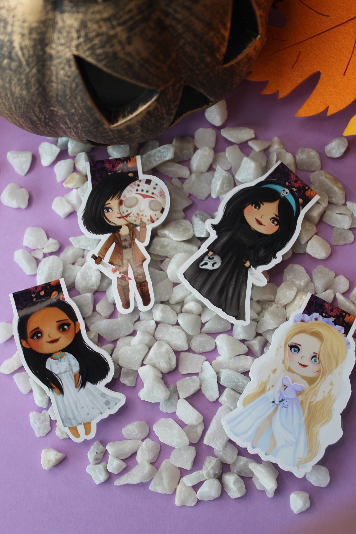 Marcapáginas de las princesas de Disney Halloween