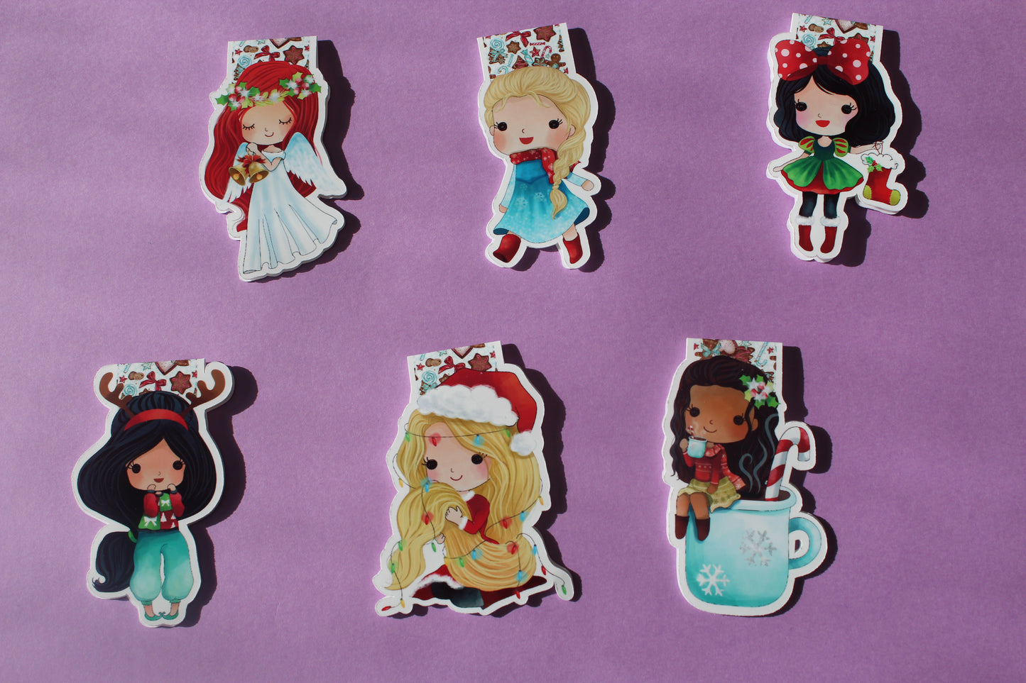 Disney Princess Christmas Bookmarks