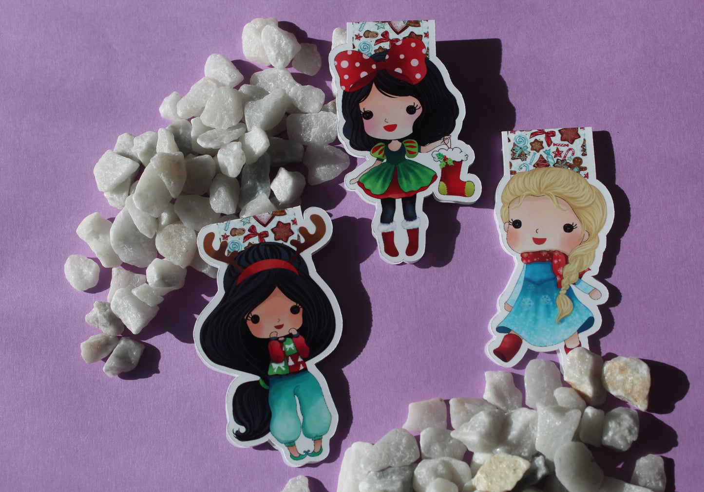 Disney Princess Christmas Bookmarks