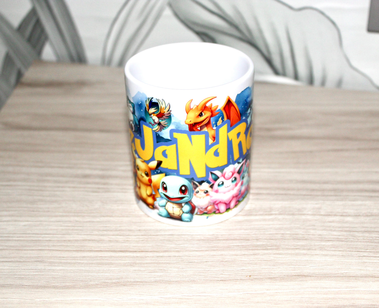 Personalized Pokemon mug with name