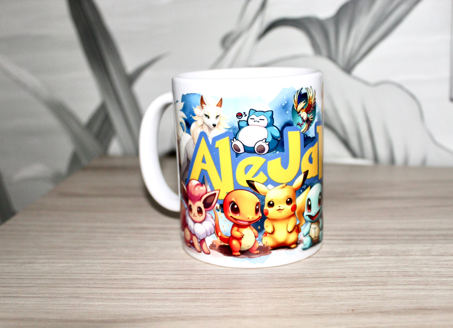 Personalized Pokemon mug with name