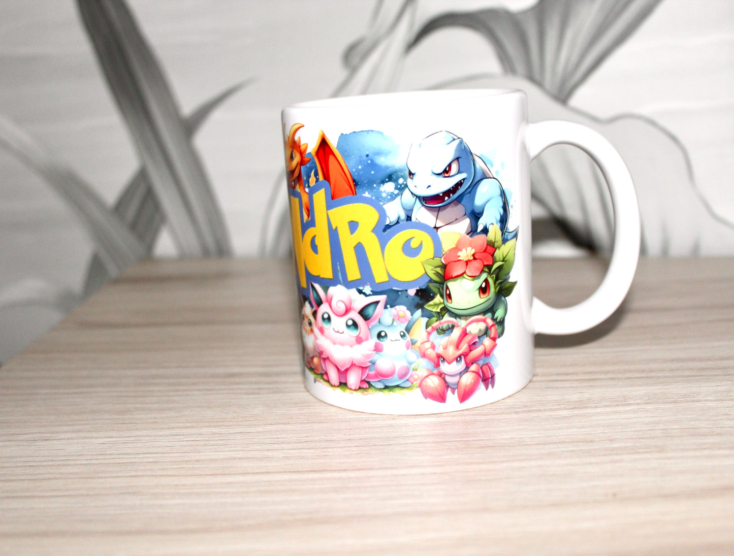 Personalized Pokemon mug with name