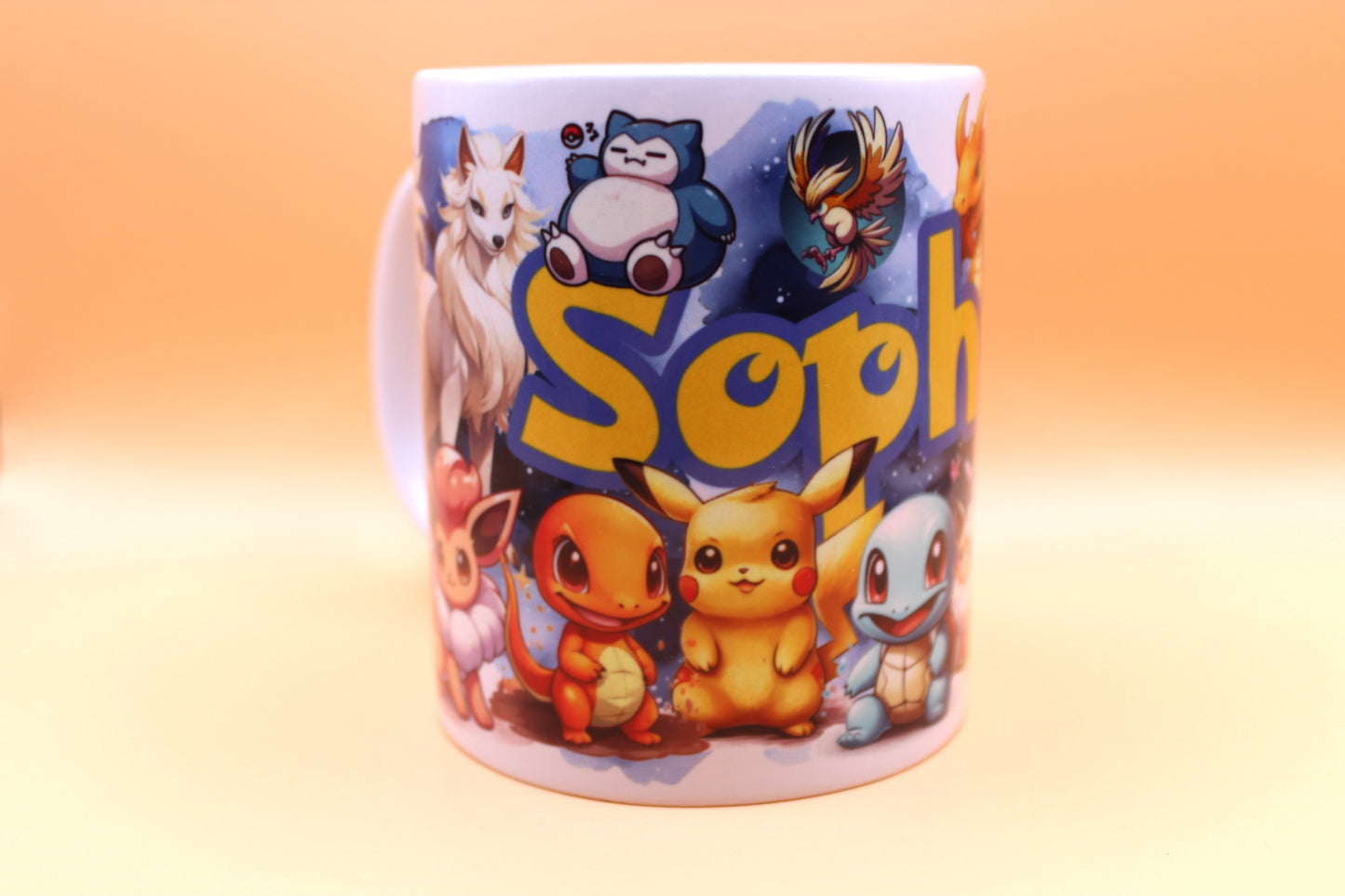Personalized Pokemon mug with name