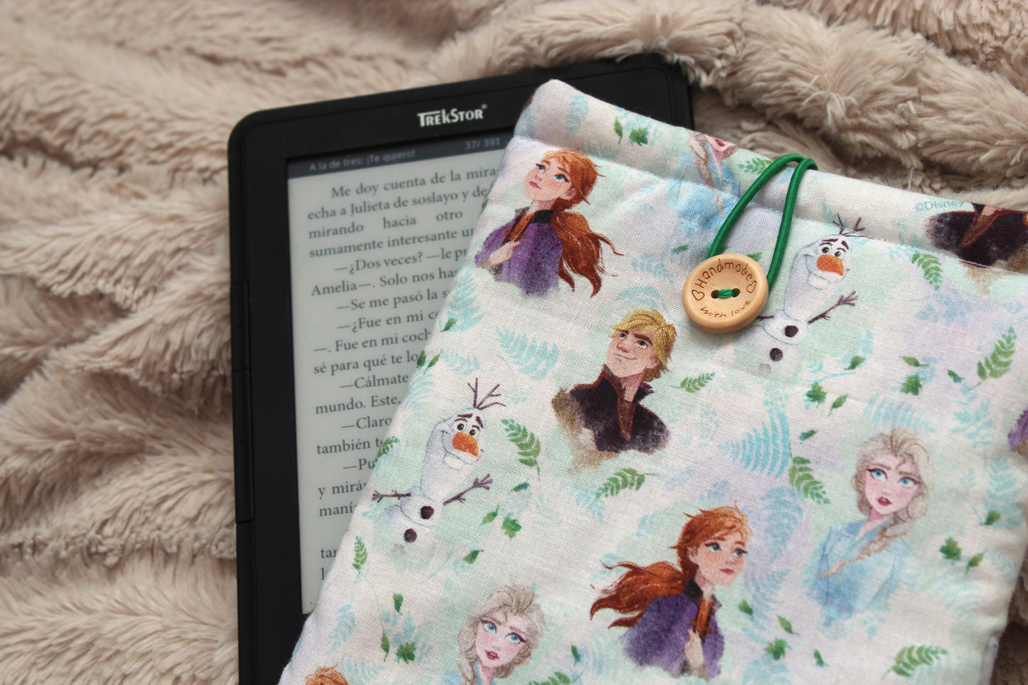 Funda literaria Frozen (azul)