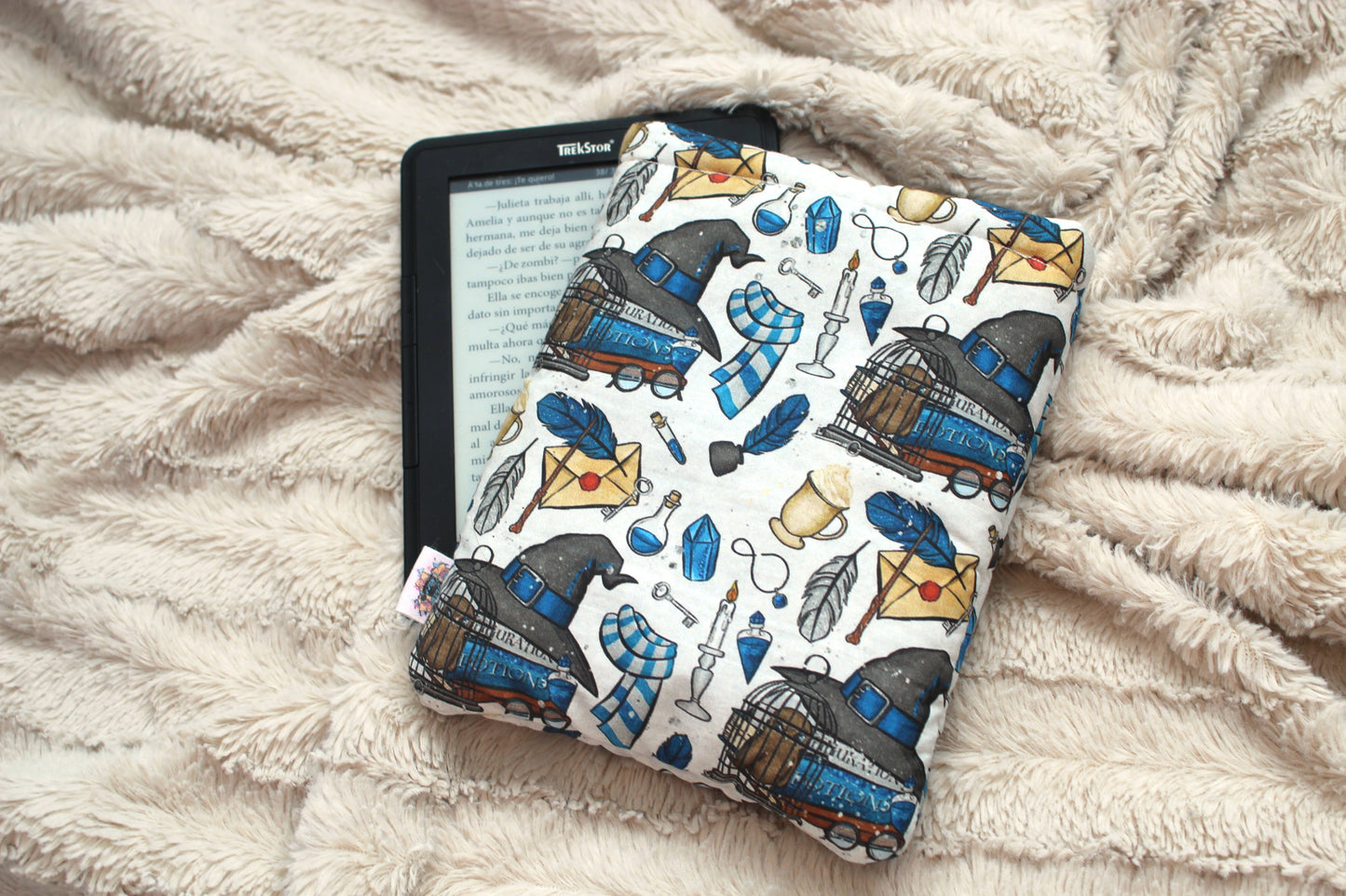 Funda literaria Harry Potter (blanca)