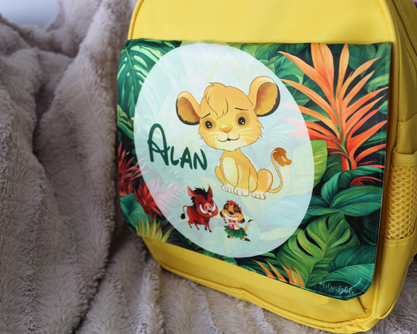 Personalized Lion King children's backpack