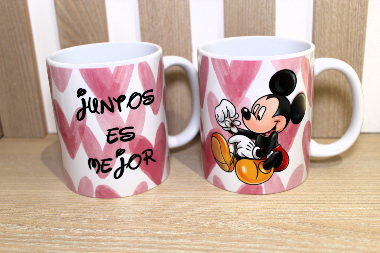 Pack de tazas Mickey y Minnie - Juntos es mejor