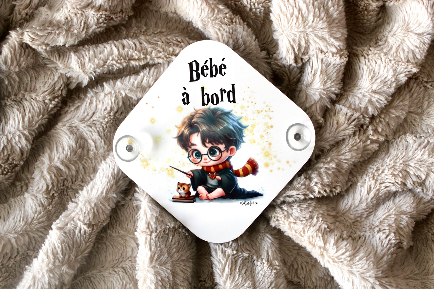 Cartel Bebé a bordo Harry Potter para el coche