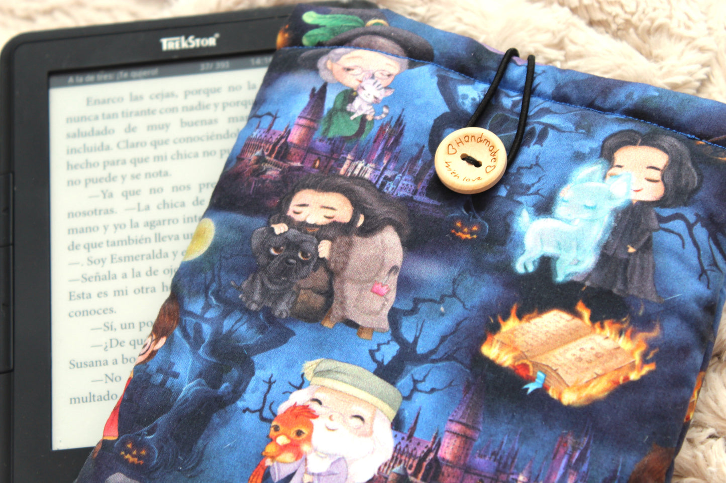 Funda literaria Harry Potter (azul)