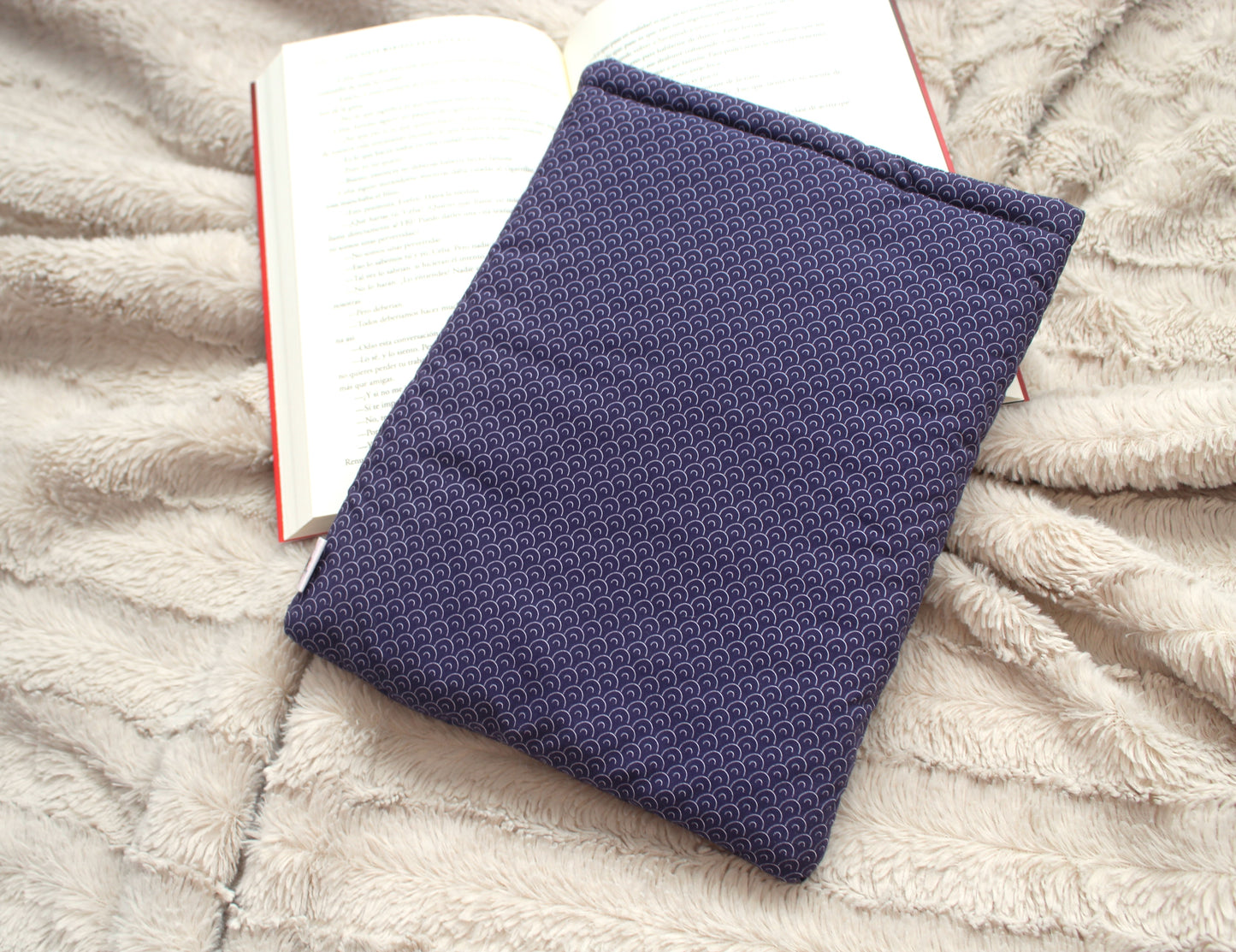 Funda literaria azul