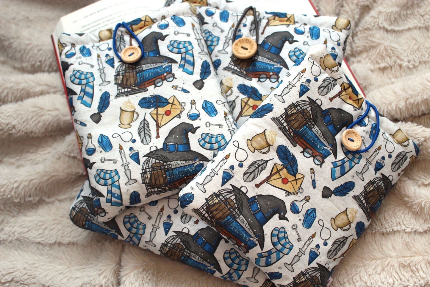 Funda literaria Harry Potter (blanca)