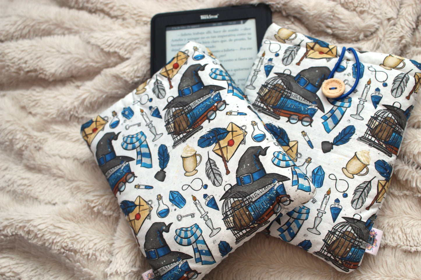 Funda literaria Harry Potter (blanca)