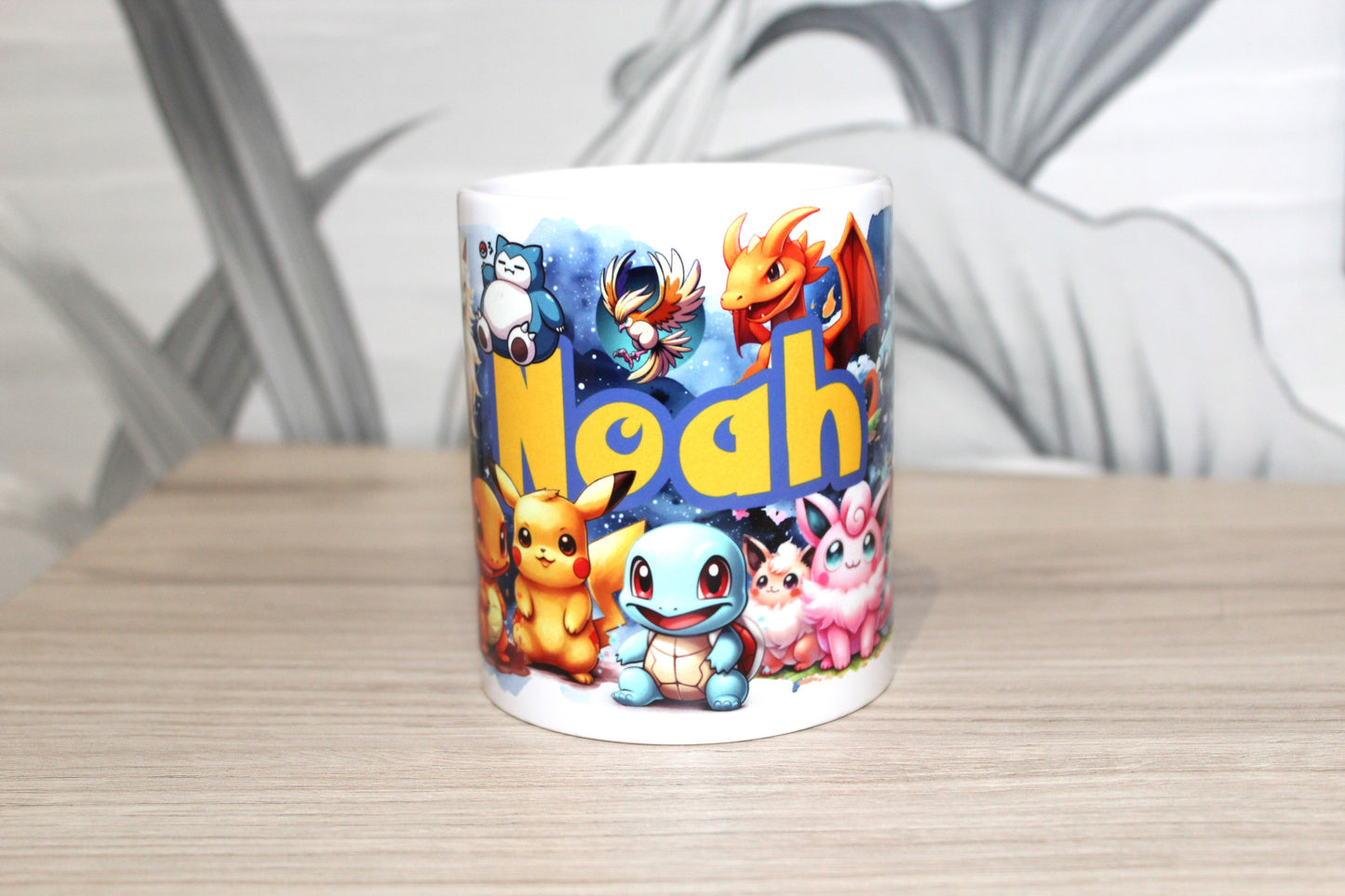 Personalized Pokemon mug with name
