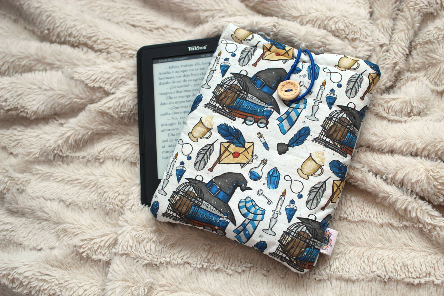 Funda literaria Harry Potter (blanca)