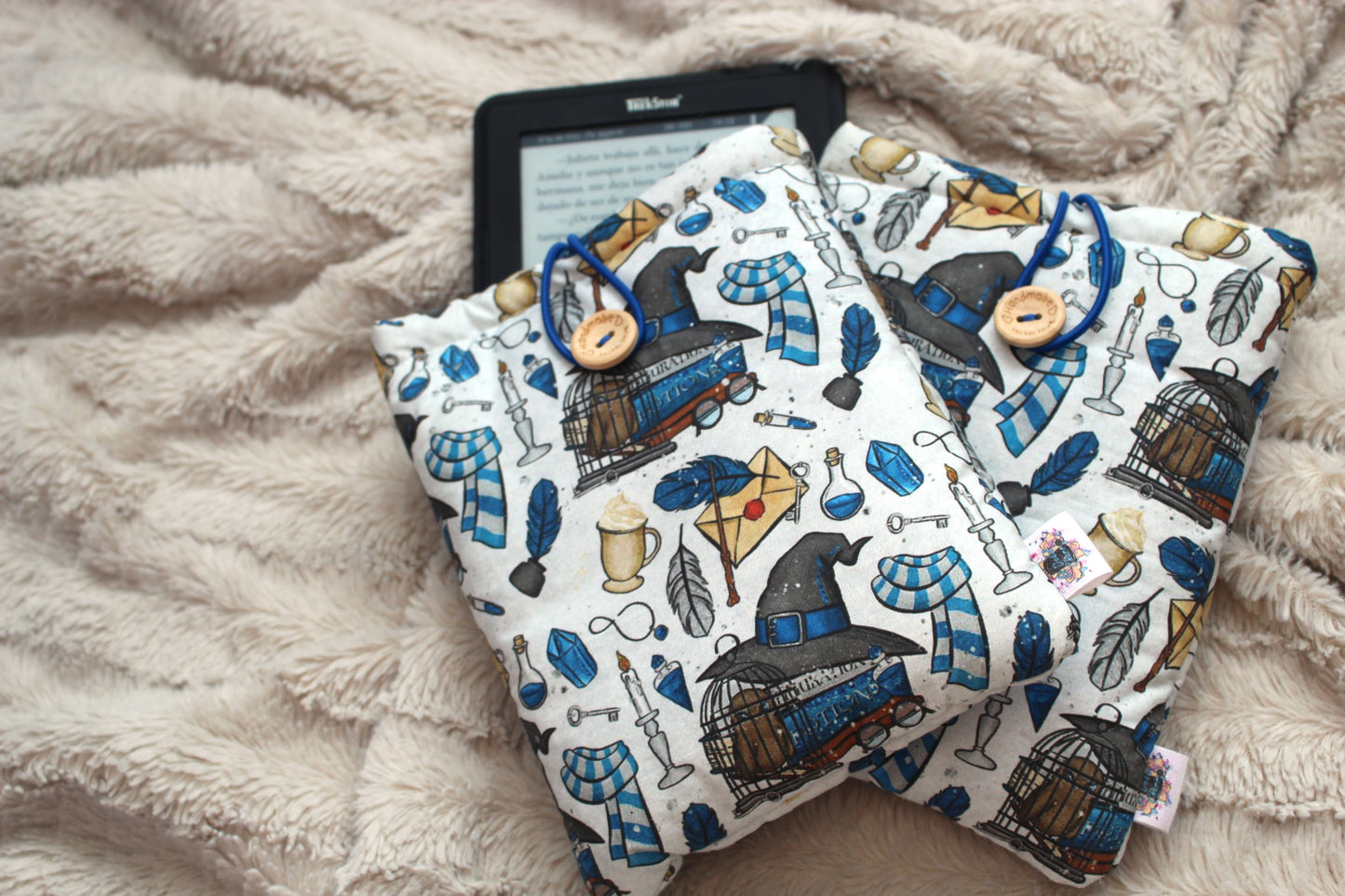 Funda literaria Harry Potter (blanca)